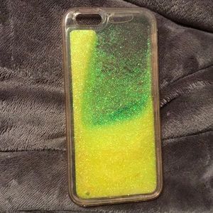 Yellow water glitter IPhone 6 phone case
